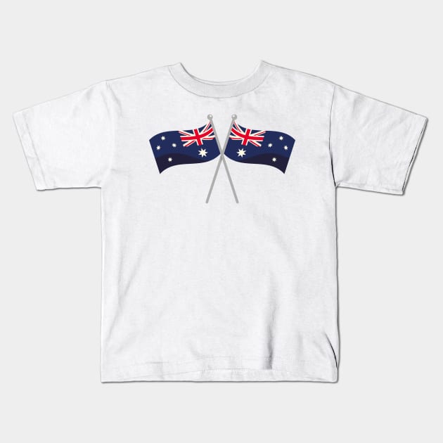 Australia day Kids T-Shirt by Shop-now-4-U 